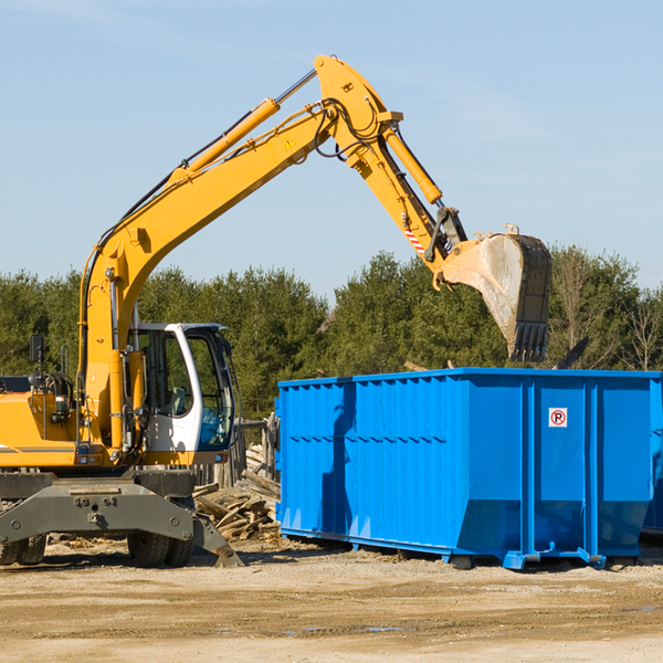 can i choose the location where the residential dumpster will be placed in Sherman